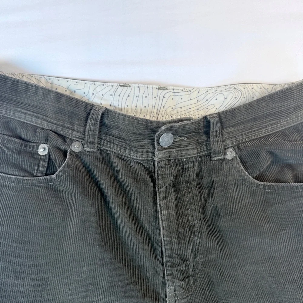 The North Face Corduroy Pants Mens 32 Olive Wide Leg‎ Skater Y2K Baggy Workwear